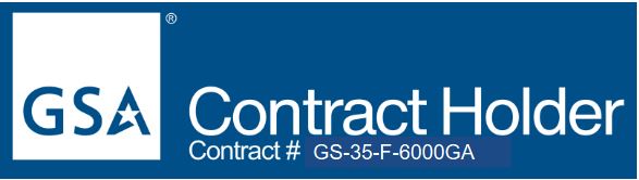 GSA contract holder blue w TSR contract number